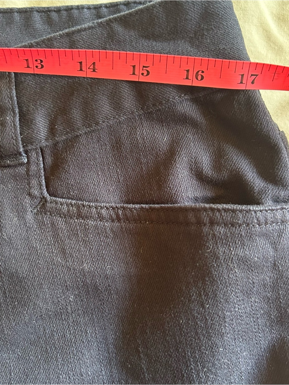 Chaps Black Low Rise Straight Leg Jeans Women’s Size 12 - Picture 5 of 6